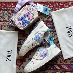 Zara X Disney Lilo and Stitch Girls Sneakers